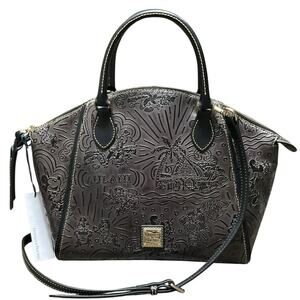 Dooney & Bourke Black Embossed Satchel Disney Aulani NWT